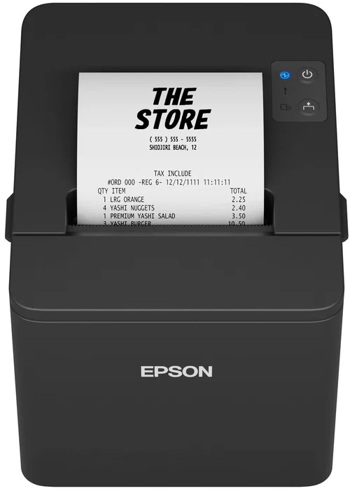 Epson TM-T20IV Impresora de recibos térmica USB + Serial, Negro