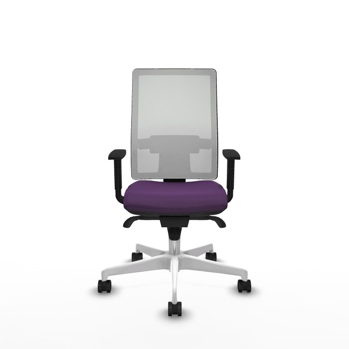 PIQUERAS Y CRESPO Silla de oficina Horna con mecanismo Sincro, Morado y Blanco PIQUERAS Y CRESPO Silla de oficina Horna con mecanismo Sincro, Morado y Blanco
