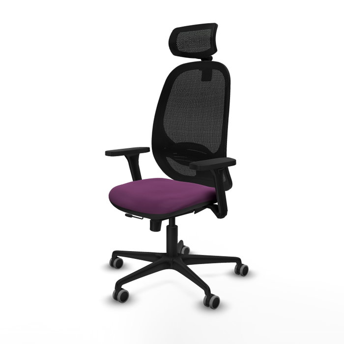 PIQUERAS Y CRESPO Silla de oficina Cilanco con mecanismo Sincro/Traslack, Morado y Negro PIQUERAS Y CRESPO Silla de oficina Cilanco con mecanismo Sincro/Traslack, Morado y Negro