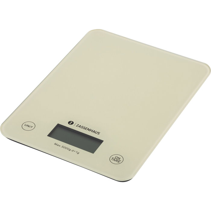 Zassenhaus Báscula de Cocina Digital Beige