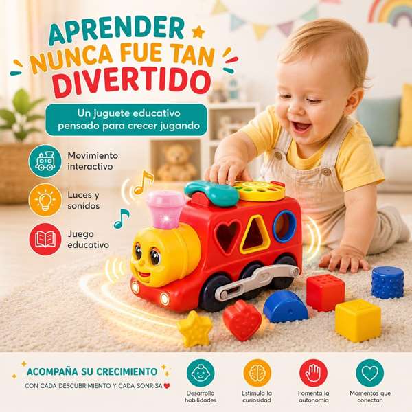 Hola Tren de actividades 3 en 1 con teléfono y cubo de sonidos