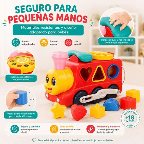 Hola Tren de actividades 3 en 1 con teléfono y cubo de sonidos