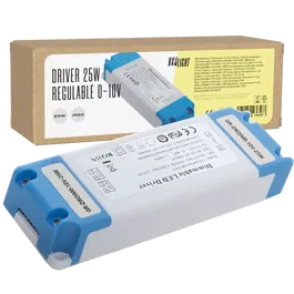 BX3 LIGHT Driver LED CM-24VAaDR 24W 300mA 30-72VDC Fuente de Alimentación Regulable 0-10V para Luminarias LED, Clase II