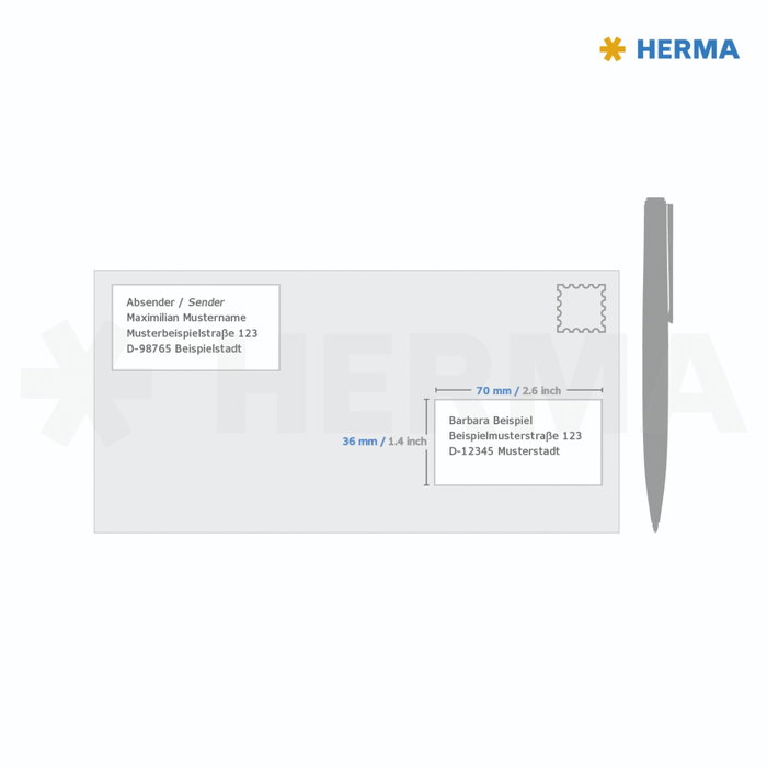 HERMA Etiquetas Premium A4 Blancas 70x36 mm 600 Unidades HERMA Etiquetas Premium A4 Blancas 70x36 mm 600 Unidades