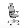 PIQUERAS Y CRESPO Silla de oficina Haches Gris con Mecanismo Sincro/Traslack