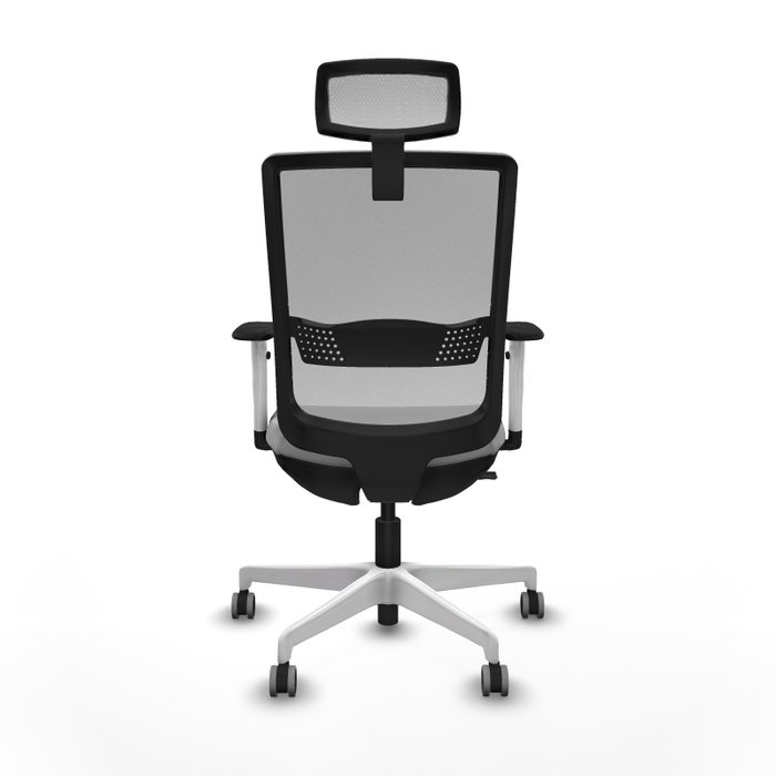 PIQUERAS Y CRESPO Silla de oficina Haches Gris con Mecanismo Sincro/Traslack