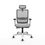 PIQUERAS Y CRESPO Silla de oficina Haches Gris con Mecanismo Sincro/Traslack