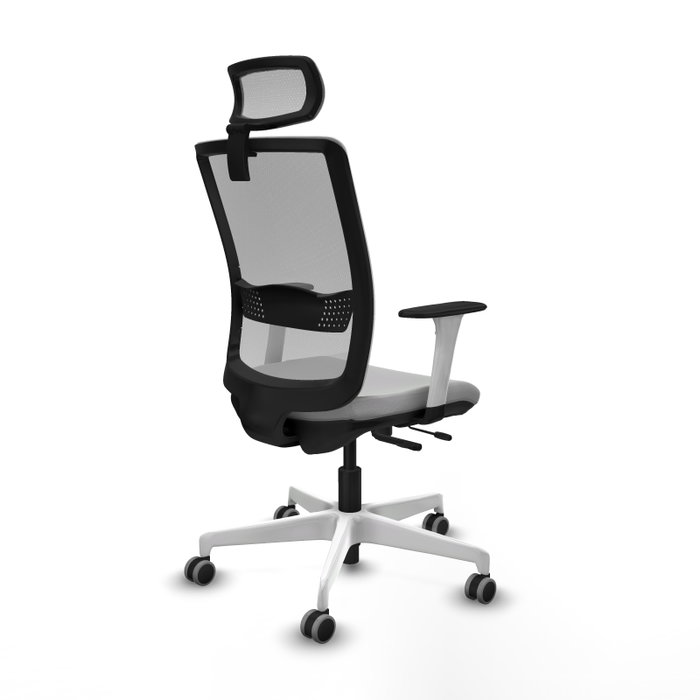PIQUERAS Y CRESPO Silla de oficina Haches Gris con Mecanismo Sincro/Traslack