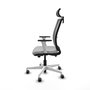 PIQUERAS Y CRESPO Silla de oficina Haches Gris con Mecanismo Sincro/Traslack
