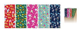 WONDER WRAPPER Papel de regalo infantil en rollo 0,7x2 m (Caja de 50)