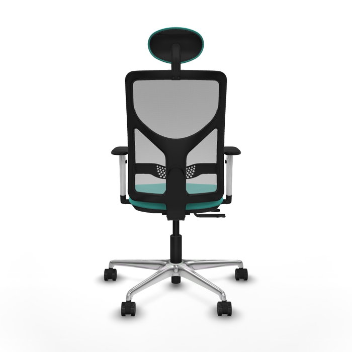 PIQUERAS Y CRESPO Silla de oficina Motilla Turquesa y Gris PIQUERAS Y CRESPO Silla de oficina Motilla Turquesa y Gris