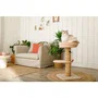 ZOLUX Rascador para gatos Boreal - Estable con zona de descanso, juguete con forma de ratón de sisal, 70 cm, color beige - Ref. AABXZ73832