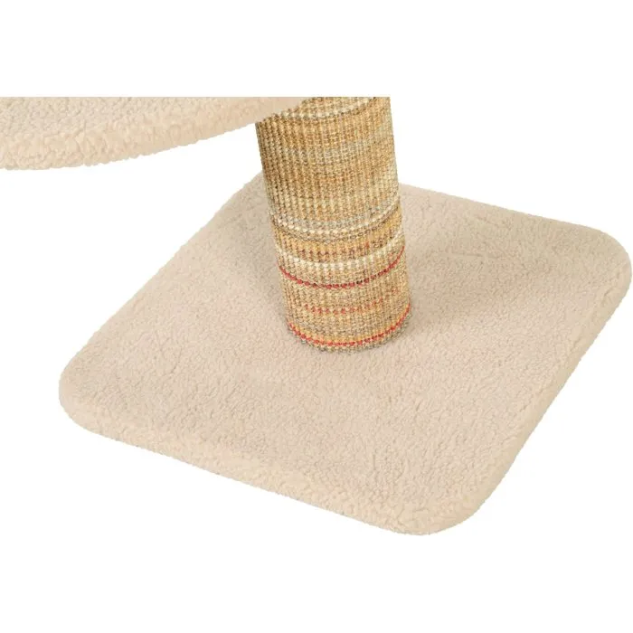 ZOLUX Rascador para gatos Boreal - Estable con zona de descanso, juguete con forma de ratón de sisal, 70 cm, color beige - Ref. AABXZ73832