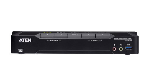 ATEN CS1944DPA Conmutador KVM de 4 puertos USB 3.0 8K DP con doble monitor