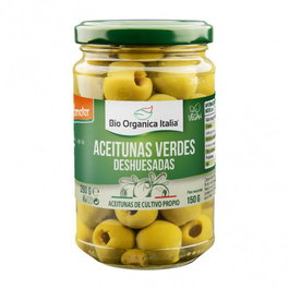 BIO ORGANICA ITALIA Aceituna Verde Deshuesada BIO 280 g