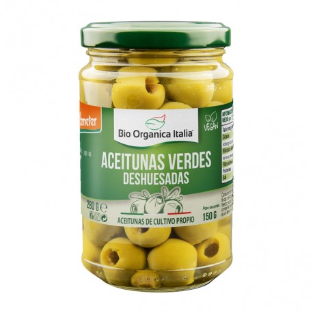 BIO ORGANICA ITALIA Aceituna Verde Deshuesada BIO 280 g