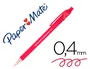 Papermate Boligrafo Flexgrip Retractil Rojo, Punta 1 mm, Trazo 0.4 mm