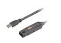 Aten UE3315A Cable Extensor USB 3.2 Gen 1 a USB A Macho a Hembra Negro 15m Conecta y Usa Plug and Play