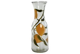 DKD Home Decor Botella de Cristal 1L Limones Amarillo