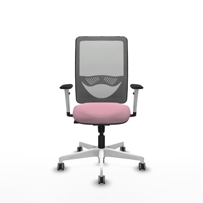 PIQUERAS Y CRESPO Silla de oficina Zulema Rosa y Gris con mecanismo Sincro PIQUERAS Y CRESPO Silla de oficina Zulema Rosa y Gris con mecanismo Sincro