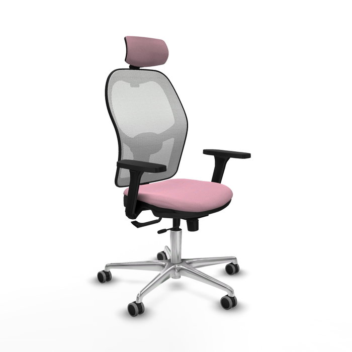 PIQUERAS Y CRESPO Silla de oficina Jorquera Rosa y Blanco PIQUERAS Y CRESPO Silla de oficina Jorquera Rosa y Blanco