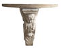 DKD Home Decor Consola Angel en Abeto y Magnesia Natural