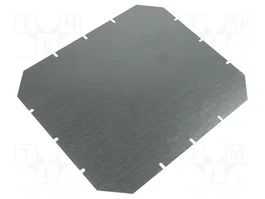 FIBOX Placa de ensamblaje de acero zincado 320x265mm