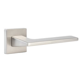 Herrajes Alk Manilla con Roseta Zamak Modelo ZET 51X51 - Acabados Negro Mate y Níquel Satinado