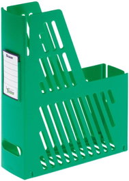 ARCHIVO 2000 Revistero plástico verde con identificador