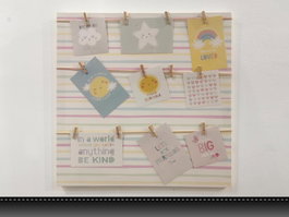 DKD Home Decor Portafotos Lienzo 50x50x2 Sunshine Multicolor