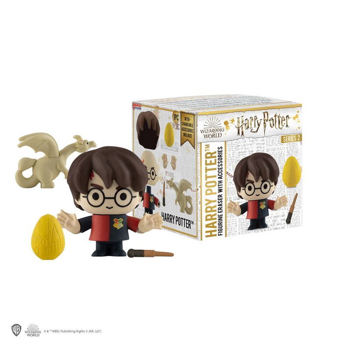 Cinereplicas Figura Harry Potter - Borrador Coleccionable con Accesorios