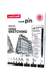 Rotulador Calibrado Uni-Ball Pin Urban Sketching Starter Kit Set De 8