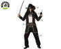 Disfraz Pirata Hombre Adulto Barbanegra Negro M-L