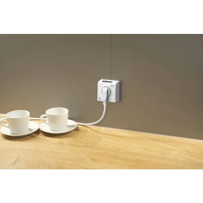 GAO GAO4004282473718 Monitor de Consumo Energético Mide W/kWh Detector 4W Disyuntor Integrado 16A 3680W