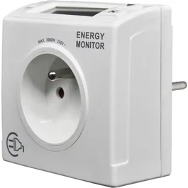 GAO GAO4004282473718 Monitor de Consumo Energético Mide W/kWh Detector 4W Disyuntor Integrado 16A 3680W