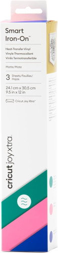 Cricut Smart Iron-On Joy Xtra Hojas de vinilo para plancha, 24.1x30.5cm - 3 unidades (Hibiscus Sampler)