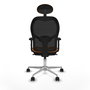 PIQUERAS Y CRESPO Silla de oficina Jorquera Naranja y Negro