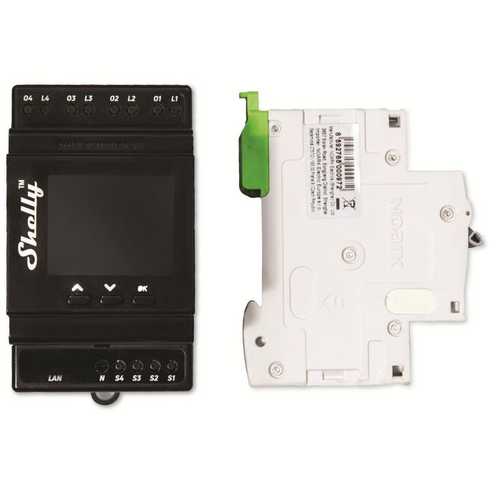 Shelly Pro 4PM Relé WLAN LAN 4 Canales 40A