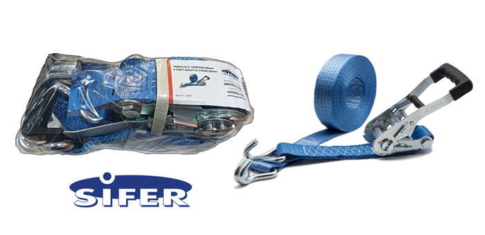 PONSA SIFER Ratchet Cinta 50mm x 8,5m Gancho Cerrado 4TN PONSA SIFER Ratchet Cinta 50mm x 8,5m Gancho Cerrado 4TN