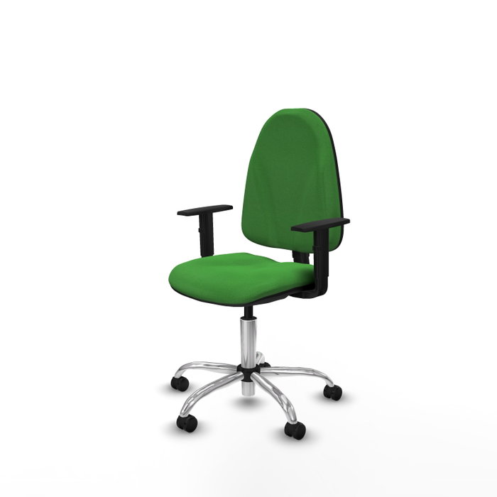 PIQUERAS Y CRESPO Silla de oficina Algarra Verde con Base Cromada PIQUERAS Y CRESPO Silla de oficina Algarra Verde con Base Cromada