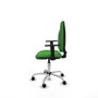PIQUERAS Y CRESPO Silla de oficina Algarra Verde con Base Cromada