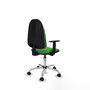 PIQUERAS Y CRESPO Silla de oficina Algarra Verde con Base Cromada