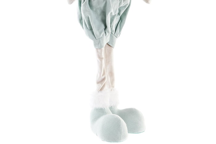 DKD Home Decor Figura Navidad Fantasia Reno Poliester Verde Rosa Blanco 17 x 60 x 20 cm