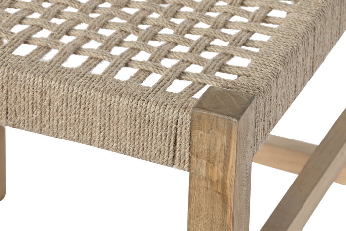 DKD Home Decor Silla Balines Juyon 23, Pino y Yute, Marron Claro, Beige, 45 x 82 x 45 cm (2 Unidades)