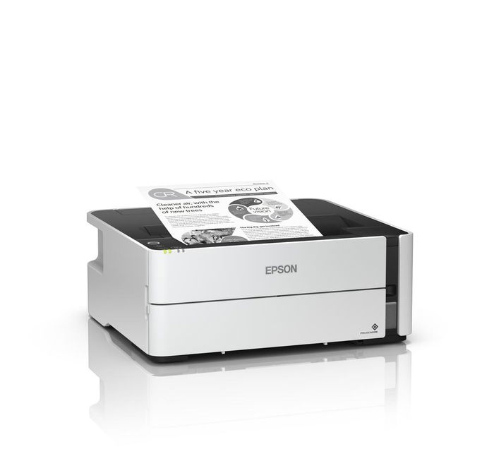 Epson EcoTank ET-M1180 - Impresora monocromo, sistema de tinta recargable, Wi-Fi, Ethernet, impresión a doble cara automática, 20 ppm, compatible con Epson Connect