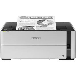 Epson EcoTank ET-M1180 - Impresora monocromo, sistema de tinta recargable, Wi-Fi, Ethernet, impresión a doble cara automática, 20 ppm, compatible con Epson Connect