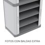 Terry Armario Rolling Space Modular 2 Gris 115 x 59 x 36 cm, Interior/Exterior, 2 Baldas, Puertas Correderas, Cierre Candado, Pies Regulables