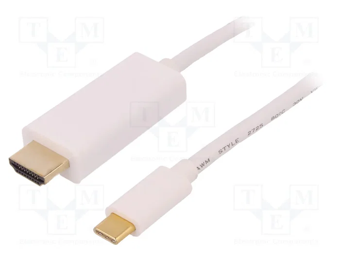Qoltec Cable USB 3.1 tipo C a HDMI A 4K Alternate Mode 2m