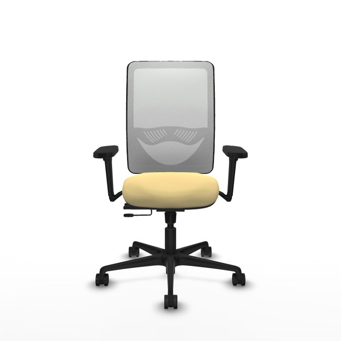 PIQUERAS Y CRESPO Silla de oficina Zulema con mecanismo Sincro/Traslack, Crema y Blanco PIQUERAS Y CRESPO Silla de oficina Zulema con mecanismo Sincro/Traslack, Crema y Blanco