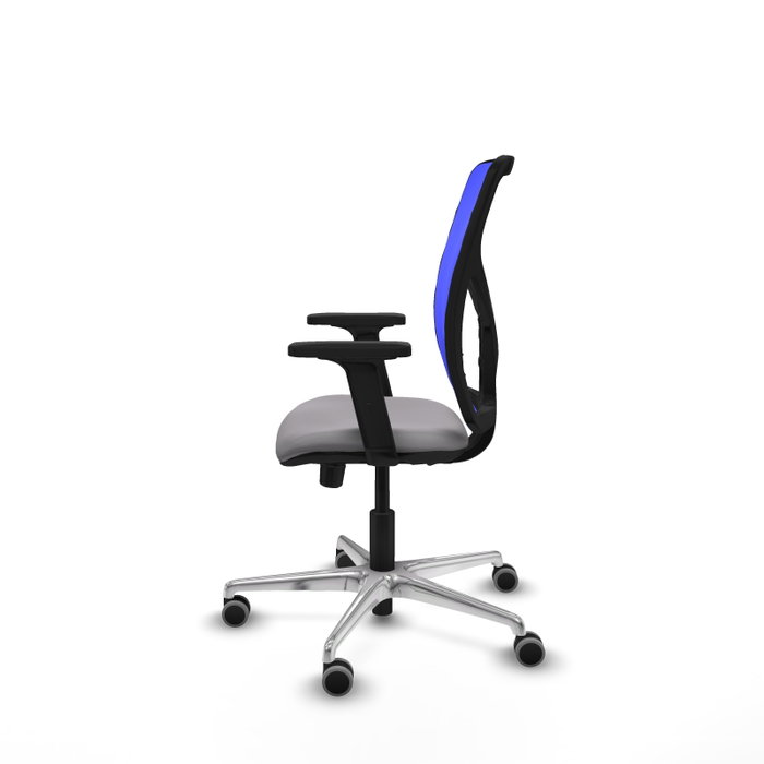 PIQUERAS Y CRESPO Silla de oficina Motilla Gris y Azul con Mecanismo Sincro/Traslack PIQUERAS Y CRESPO Silla de oficina Motilla Gris y Azul con Mecanismo Sincro/Traslack